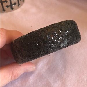 Black Glitter Bangle